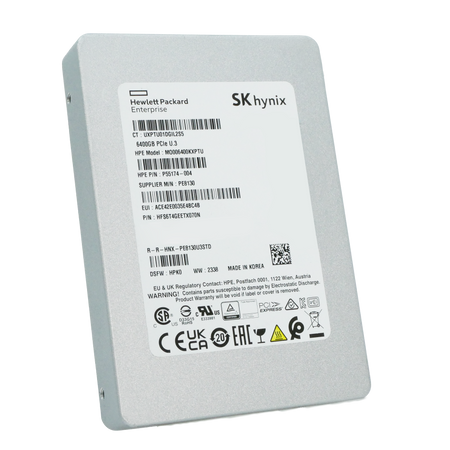 HP/SK hynix PE8130 HFS6T4GEETX070N 6.4TB 3 DWPD PCIe Gen 4.0 x4 8GB/s 4D V6 TLC U.3 NVMe 2.5in Refurbished SSD