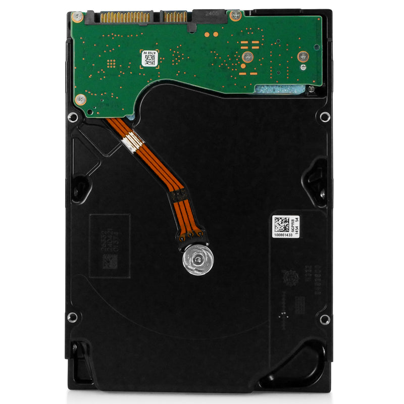 Dell/Seagate Exos X18 ST16000NM002J 16TB 7.2K RPM SATA 6Gb/s 512e 3.5in Hard Drive, back view