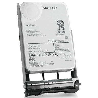 Dell G13 0KTJTY 12TB 7.2K RPM SATA 6Gb/s 512e 3.5in Hard Drive, front angled view
