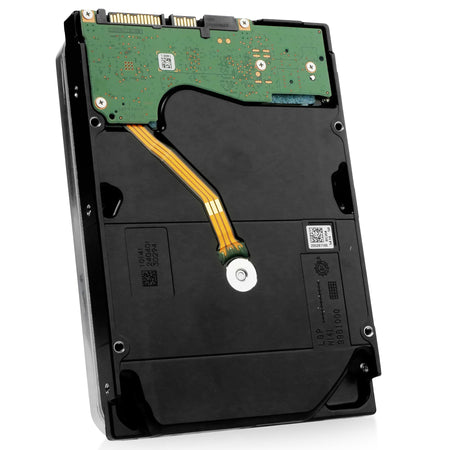 Dell/Seagate Exos X20 ST20000NM008D 20TB 7.2K RPM SATA 6Gb/s 512e 3.5in Hard Drive, back angled view