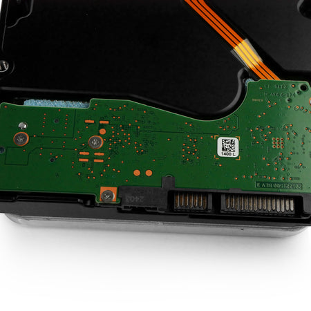 Dell/Seagate Exos X20 ST20000NM008D 20TB 7.2K RPM SATA 6Gb/s 512e 3.5in Hard Drive, back bottom connectors view