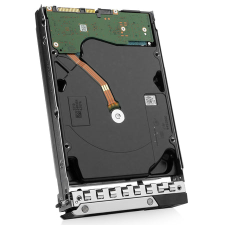 Dell G14 0M1C0T 12TB 7.2K RPM SAS 12Gb/s 512e 3.5in Enterprise Hard Drive, back angled view