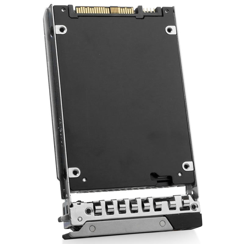 Dell G14/15/16 019VGM 15.36TB 1 DWPD SAS-4 24Gb/s 3D TLC 2.5in Enterprise Solid State Drive. back angled view