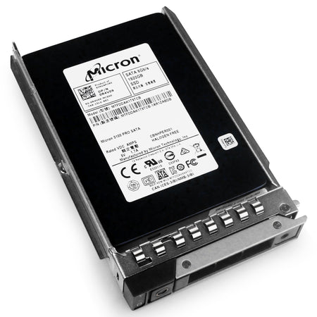 Dell G14 0R4V09 1.92TB SATA 6Gb/s 3D TLC 2.5in Solid State Drive, front bottom angled view