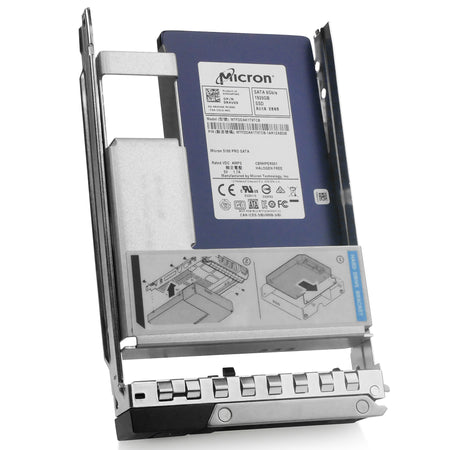 Dell G13 0R4V09 1.92TB SATA 6Gb/s 3D TLC Hybrid 3.5in Solid State Drive, front angled view