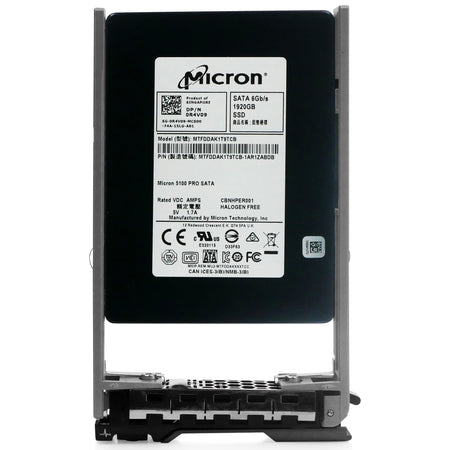 Dell G13 0R4V09 1.92TB SATA 6Gb/s 3D TLC 2.5in Solid State Drive, front view