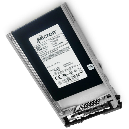 Dell G13 0R4V09 1.92TB SATA 6Gb/s 3D TLC 2.5in Solid State Drive, front angled view