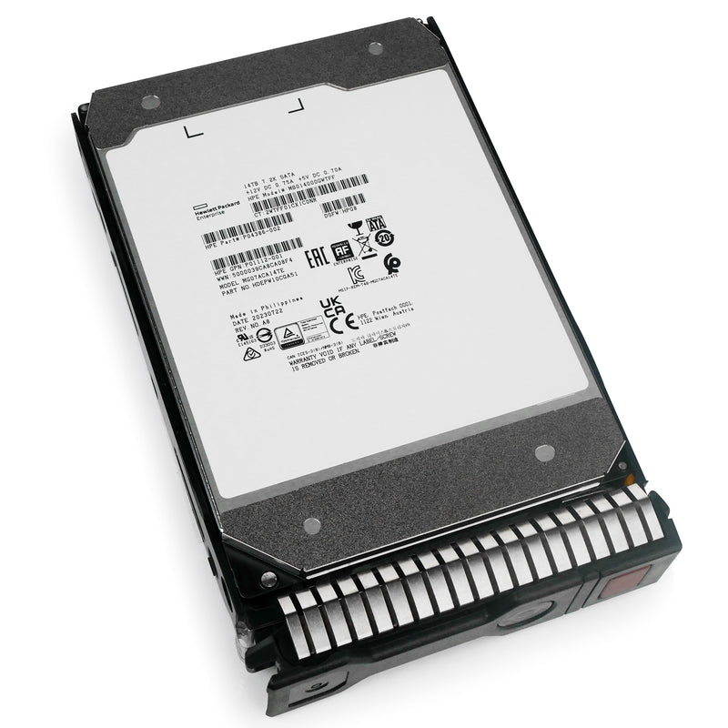 HP Generation 8 MB014000GWTFF P04386-002 14TB 7.2K RPM SATA 6Gb/s 512e 3.5in Refurbished Power Disable HDD