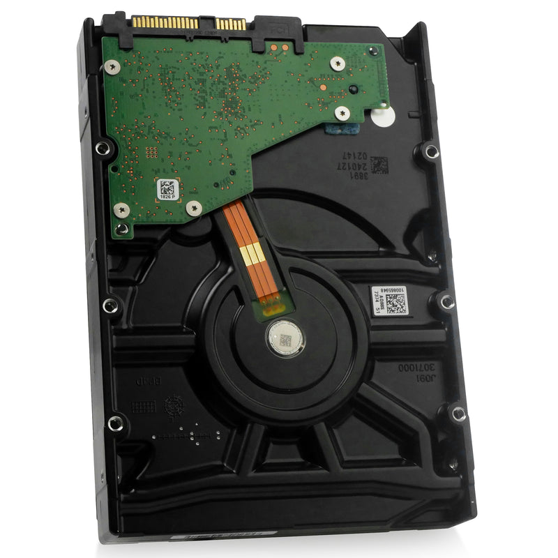 Dell/Seagate Exos 7E10 ST8000NM024B 8TB 7.2K RPM SAS 12Gb/s 512e 3.5in Hard Drive, back angled view