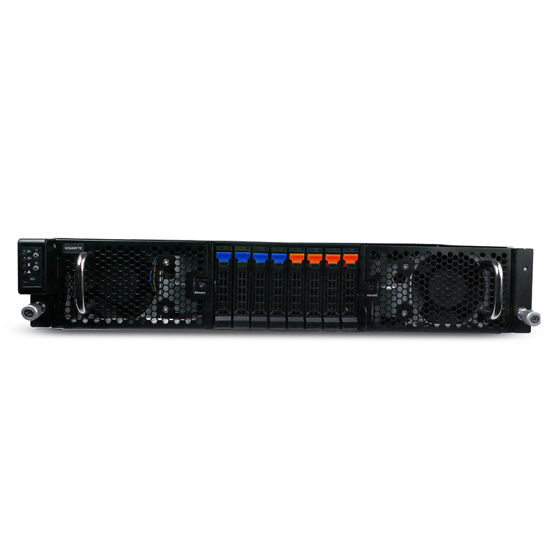 Gigabyte G292-Z44 2U 8-GPU Barebones Server Dual AMD EPYC 7H12 64-Core 16x DDR4 DIMM 8x 2.5" Bay Refurbished