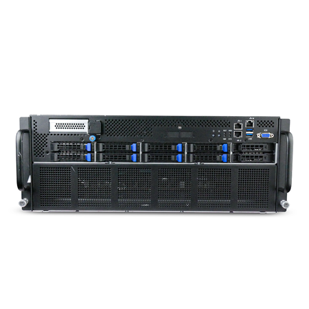 Gigabyte G482-Z52 4U 8-GPU Barebones Server Dual AMD EPYC 7H12 64-Core 32x DDR4 DIMM 8x 2.5" Bay Refurbished