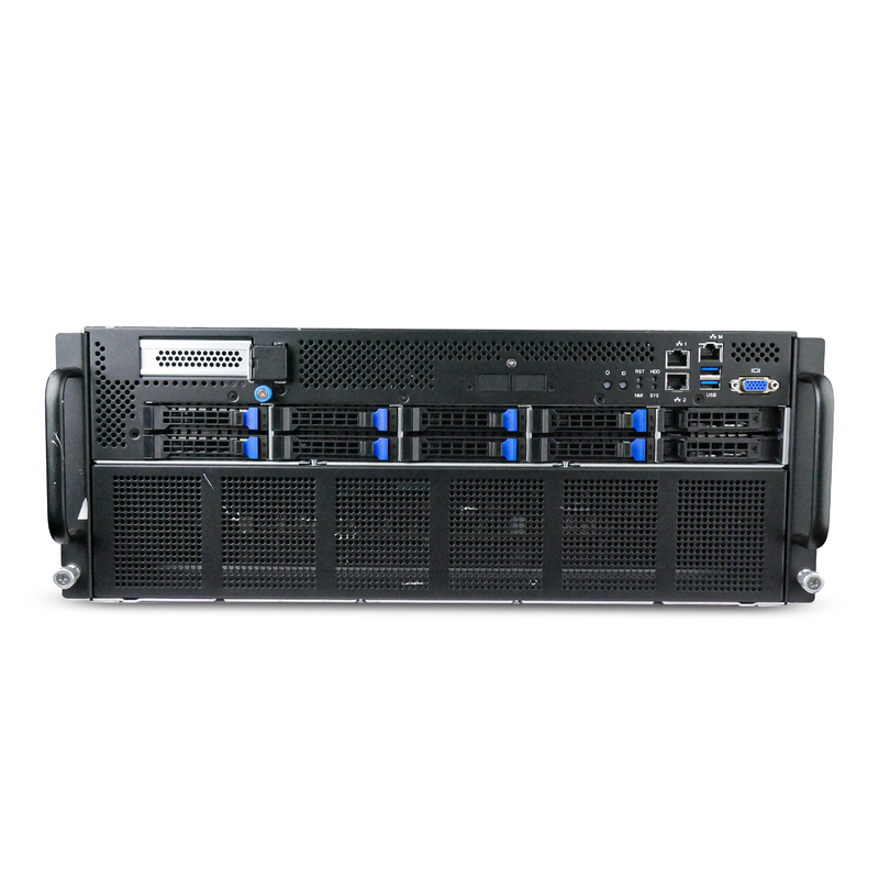 Gigabyte G482-Z52 4U 8-GPU Barebones Server Dual AMD EPYC 7H12 64-Core 32x DDR4 DIMM 8x 2.5" Bay Refurbished