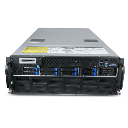 Gigabyte G482-Z52 4U 8-GPU Barebones Server Dual AMD EPYC 7H12 64-Core 32x DDR4 DIMM 8x 2.5" Bay Refurbished
