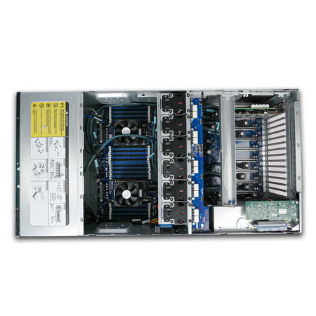 Gigabyte G482-Z52 4U 8-GPU Barebones Server Dual AMD EPYC 7H12 64-Core 32x DDR4 DIMM 8x 2.5" Bay Refurbished