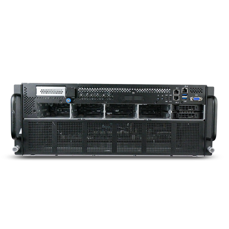 Gigabyte G482-Z52 4U 8-GPU Barebones Server Dual AMD EPYC 7H12 64-Core 32x DDR4 DIMM 8x 2.5" Bay Refurbished