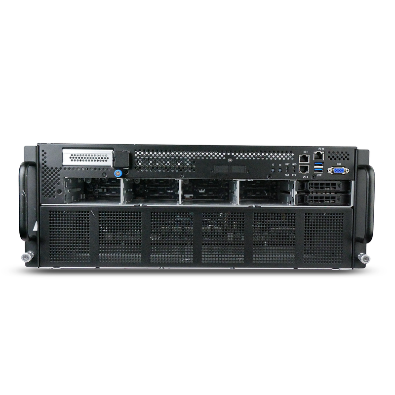 Gigabyte G482-Z52 4U 8-GPU Barebones Server Dual AMD EPYC 7H12 64-Core 32x DDR4 DIMM 8x 2.5" Bay Refurbished