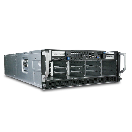 Gigabyte G492-Z51 4U 10-GPU Barebones Server Dual AMD EPYC 7742 64-Core 32x DDR4 DIMM 12x 3.5" Bay Refurbished