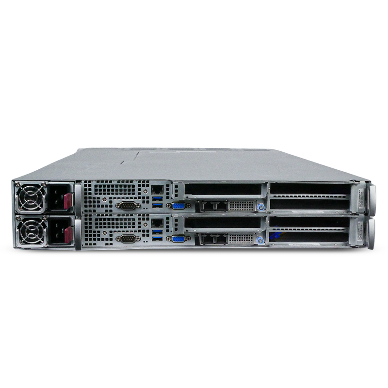 Supermicro AS-2114GT-DNR 2U 2-Node GPU Server 2x AMD EPYC 7352 24-Core 16x DDR4 DIMM 4x NVMe Bay 2x2600W X710 Refurbished