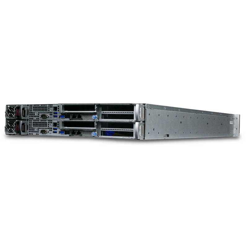 Supermicro AS-2114GT-DNR 2U 2-Node GPU Server 2x AMD EPYC 7352 24-Core 16x DDR4 DIMM 4x NVMe Bay 2x2600W X710 Refurbished