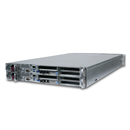 Supermicro AS-2114GT-DNR 2U 2-Node GPU Server 2x AMD EPYC 7352 24-Core 16x DDR4 DIMM 4x NVMe Bay 2x2600W X710-Cx5 Refurbished