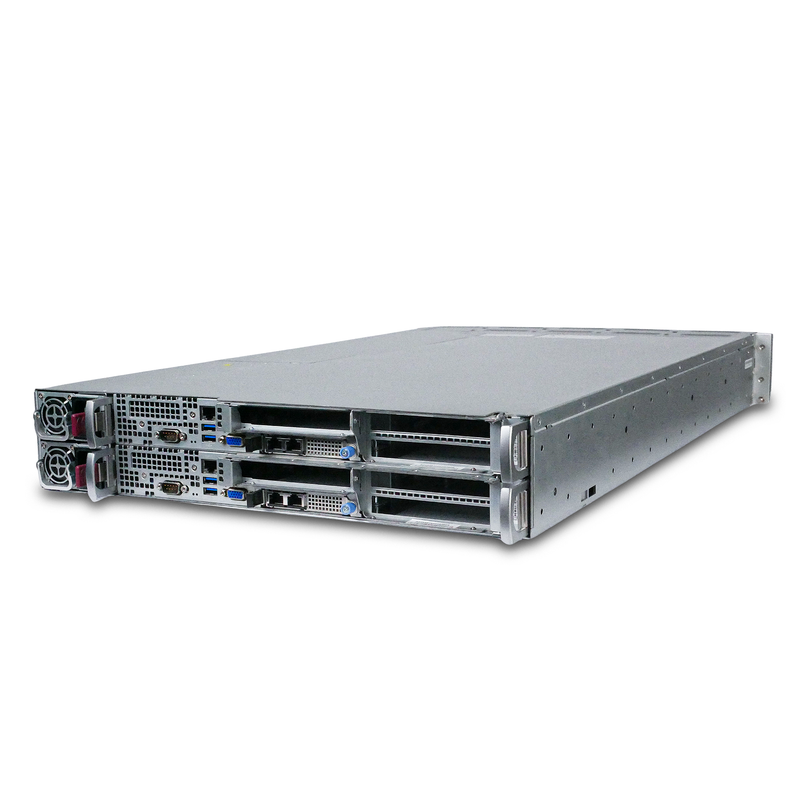 Supermicro AS-2114GT-DNR 2U 2-Node GPU Server 2x AMD EPYC 7352 24-Core 16x DDR4 DIMM 4x NVMe Bay 2x2600W X710-Cx5 Refurbished