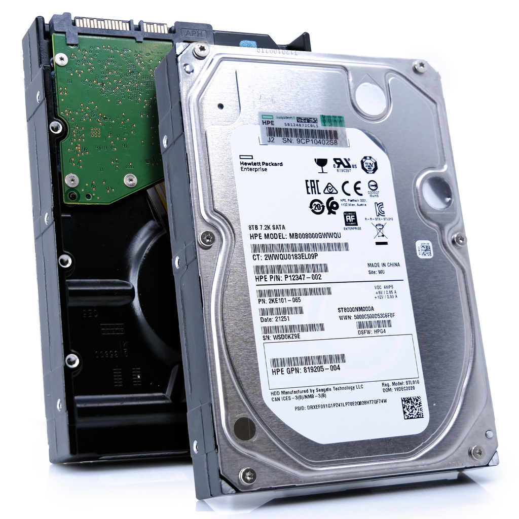 Seagate/HP Exos 7E8 ST8000NM000A 8TB 7.2K RPM SATA 6Gb/s 3.5in Refurbished  HDD