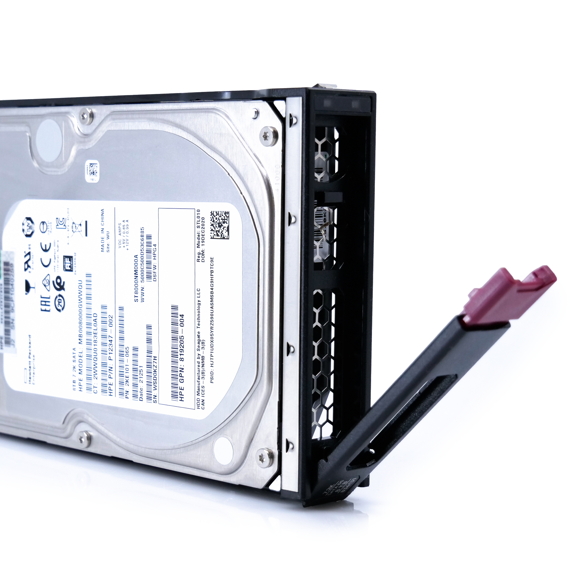 HP Generation 10 P12347-002 MB008000GWWQU 8TB SATA 6Gb/s 3.5in Refurbished HDD