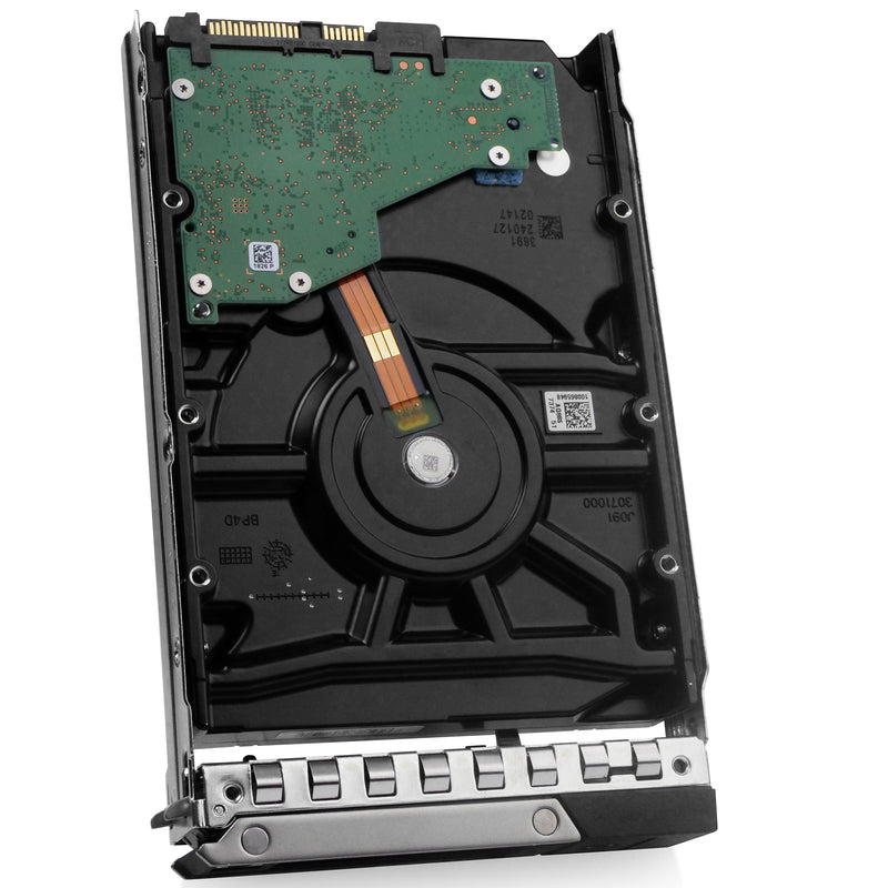 Dell G14 0C5HD0 8TB 7.2K RPM SAS 12Gb/s 512e 3.5in Hard Drive, back angled view
