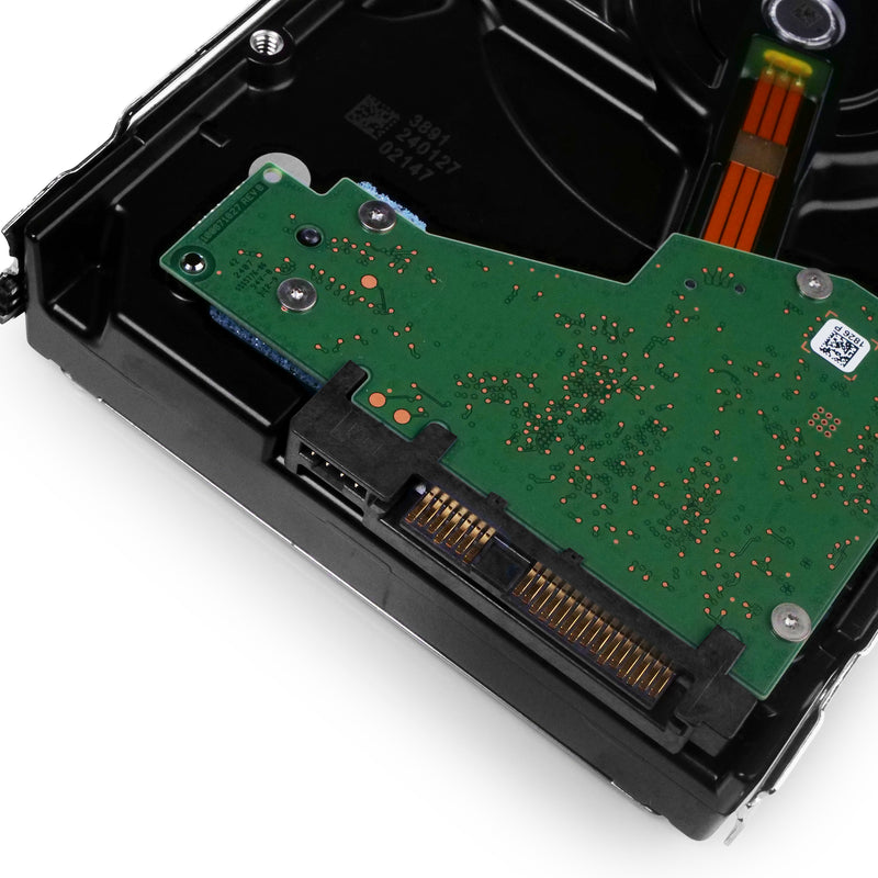 Dell G14 0C5HD0 8TB 7.2K RPM SAS 12Gb/s 512e 3.5in Hard Drive, back bottom angled connectors view