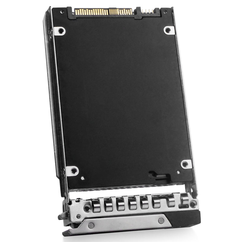 Dell G14 0XHYGF 3.84TB 1 DWPD PCIe Gen 4.0 x4 8GB/s 3D TLC U.2 NVMe 2.5in Solid State Drive, back angled view