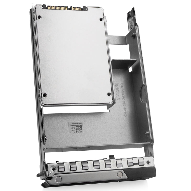 Dell G14 0GKTF1 1.92TB SATA 6Gb/s 3D TLC Hybrid 3.5in Refurbished SSD, back angled view