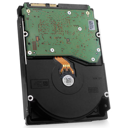 Western Digital Ultrastar DC HC530 WUH721414AL4200 0F31000 14TB 7.2K RPM SAS 12Gb/s 4Kn 3.5in Refurbished HDD, back angled view