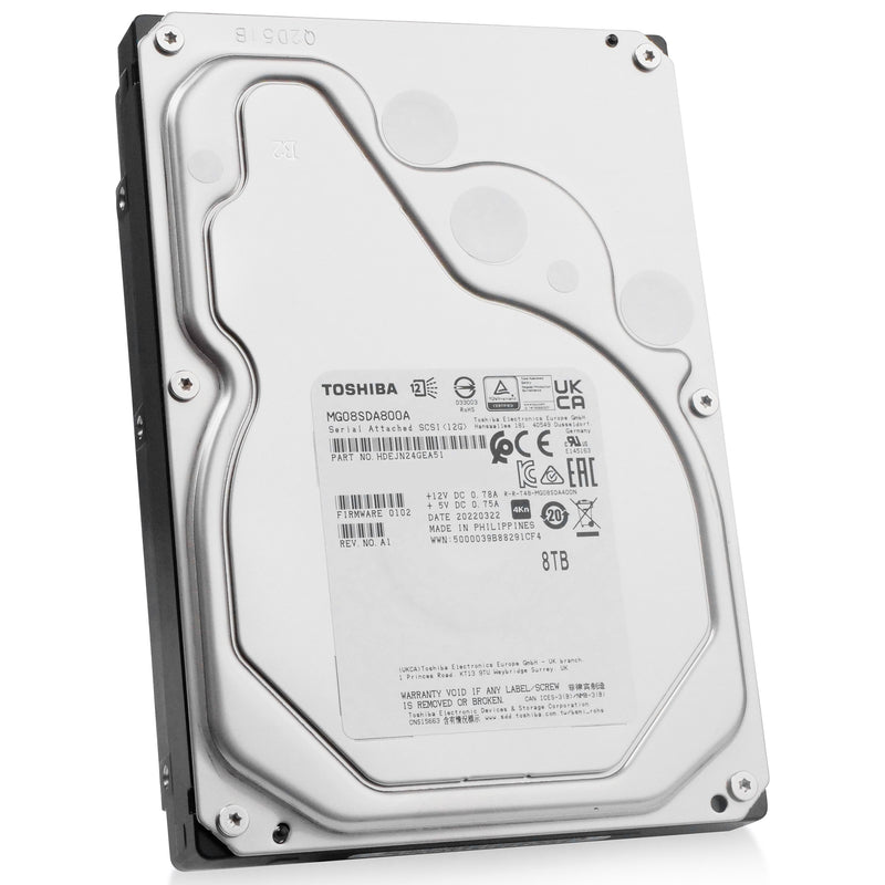 【美品】2023年製　TOSHIBA 7キロ Toshiba MG08 MG08SDA800A 8TB SAS 3.5