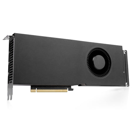 Dell/NVIDIA RTX A5000 24GB GDDR6 0J4KCH 699-5G132-0500-800 PCIe Gen 4.0 x16 Refurbished Workstation Graphics Card, front angled view