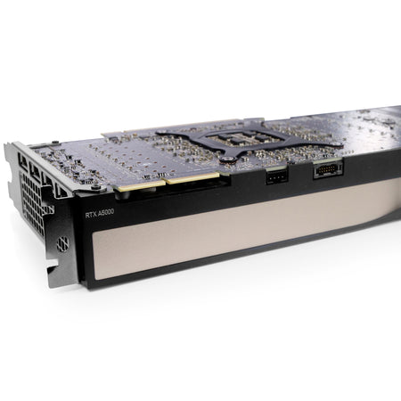 Dell/NVIDIA RTX A5000 24GB GDDR6 0J4KCH 699-5G132-0500-800 PCIe Gen 4.0 x16 Refurbished Workstation Graphics Card, back side view