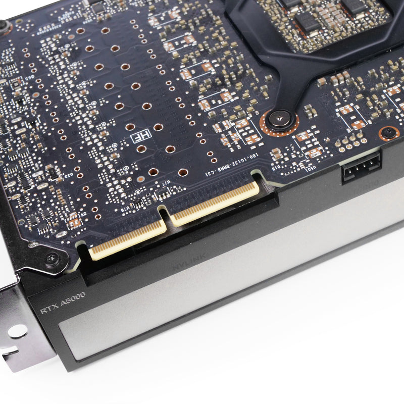 Dell/NVIDIA RTX A5000 24GB GDDR6 0J4KCH 699-5G132-0500-800 PCIe Gen 4.0 x16 Refurbished Workstation Graphics Card, back connectors view