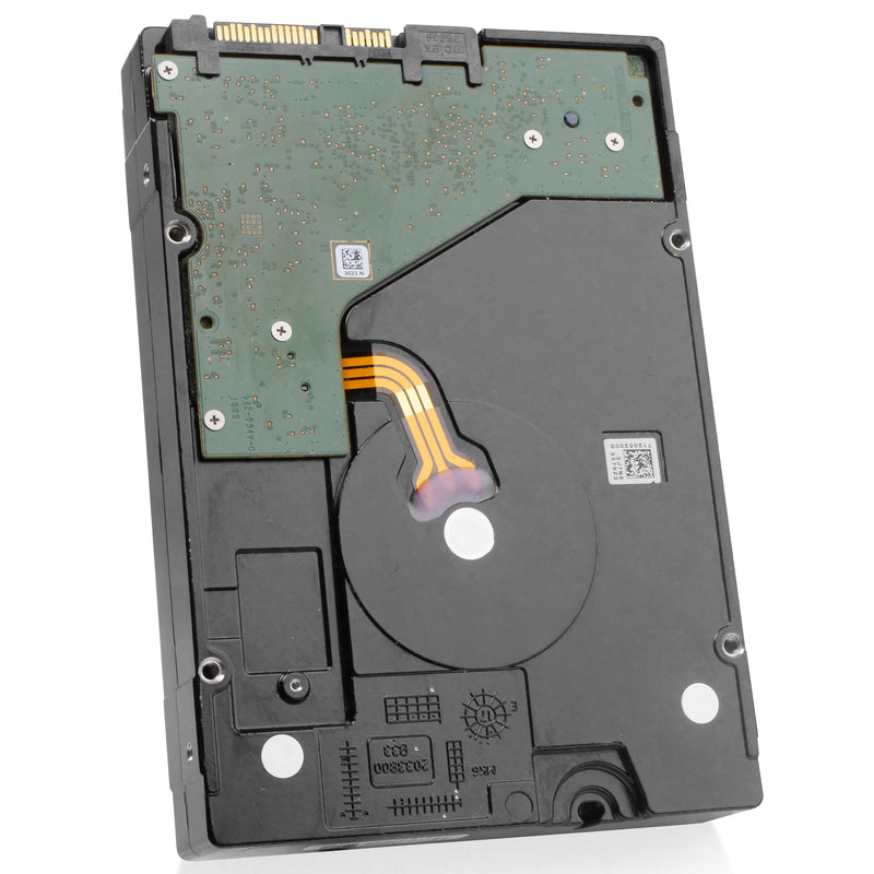 Seagate Exos 7E8 ST8000NM0075 8TB 7.2K RPM SAS 12Gb/s 256MB 3.5" Refurbished HDD, back angled view