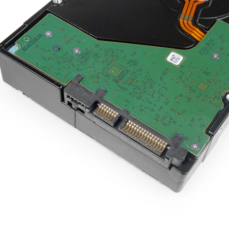Seagate IronWolf ST8000VN0022 8TB 7.2K RPM SATA 6Gb/s 512e 3.5in Refurbished HDD, back bottom connectors view
