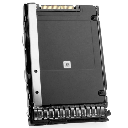 HP G8 G9 G10 MO006400KXPAB P54270-004 6.4TB 3 DWPD PCIe Gen 4.0 x4 8GB/s 3D TLC U.3 NVMe 2.5in Solid State Drive, back angled view