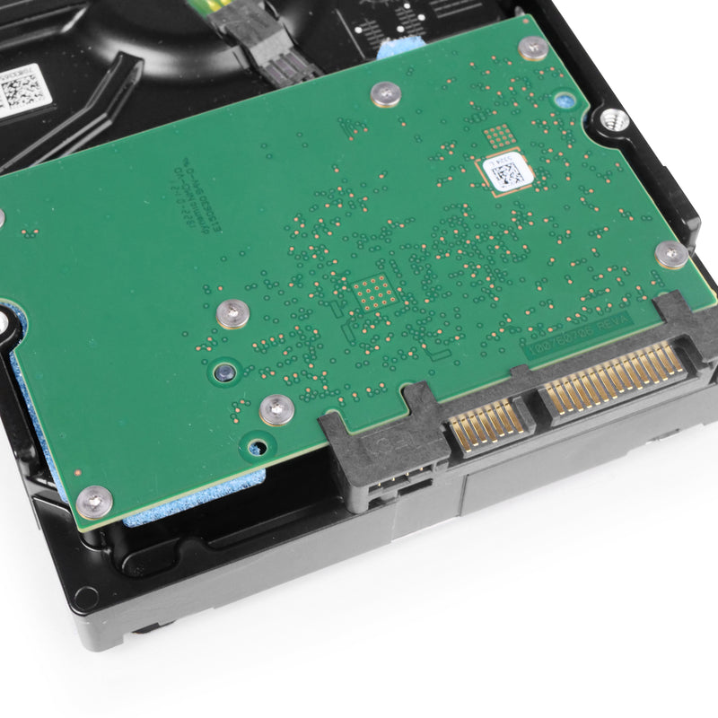 Seagate Exos 7E8 ST4000NM0035 4TB 7.2K RPM SATA 6Gb/s 512n 128MB 3.5" HDD, back bottom connectors view