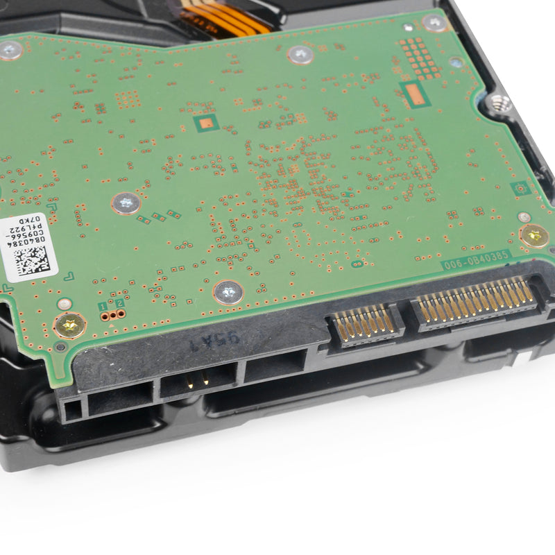 Western Digital Ultrastar DC HC530 WUH721414ALN600 0F31100 14TB 7.2K RPM SATA 6Gb/s 4Kn 3.5in Refurbished HDD, back bottom connectors view