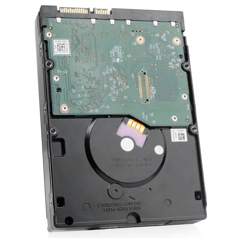 Western Digital RE WD4000FYYZ 4TB 7.2K RPM SATA 6Gb/s 64MB 3.5" HDD, back angled view