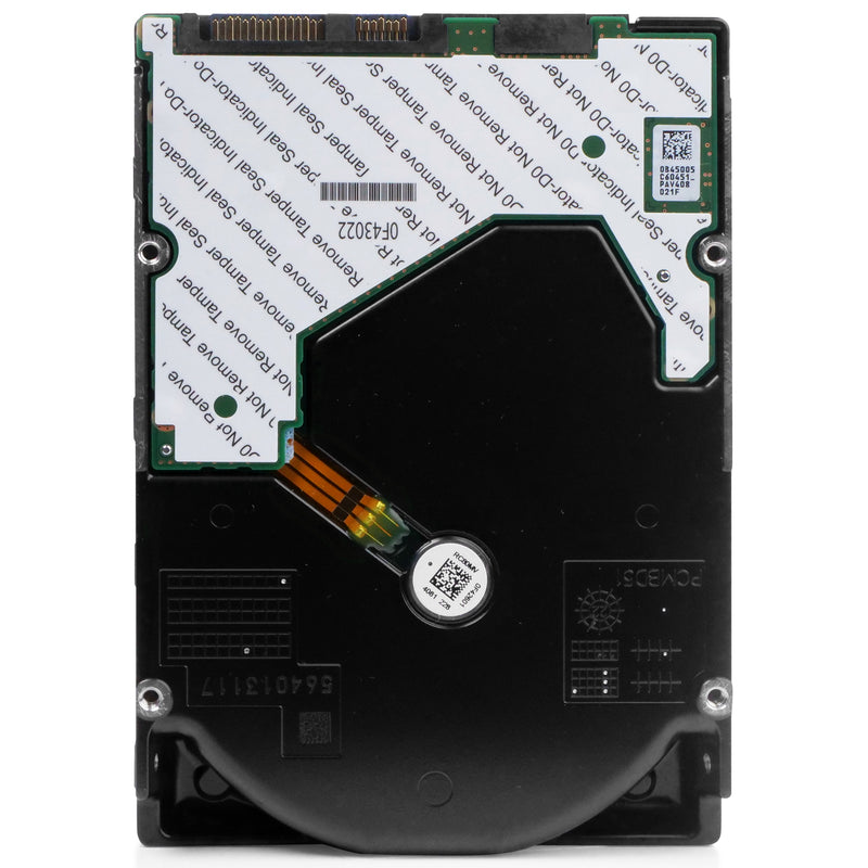 Dell/Western Digital Ultrastar DC HC550 WUH721816AL5205 0F38376 16TB 7.2K RPM SAS 12Gb/s 512e 3.5in Hard Drive, back view