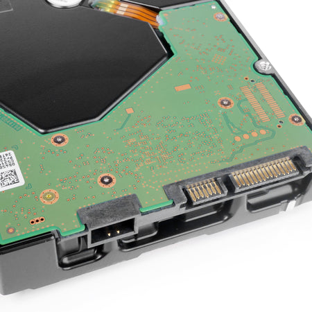 Western Digital Ultrastar DC HC550 WUH721814ALE6L4 0F38581 14TB 7.2K RPM SATA 6Gb/s 512e 3.5in Hard Drive, back bottom connectors view
