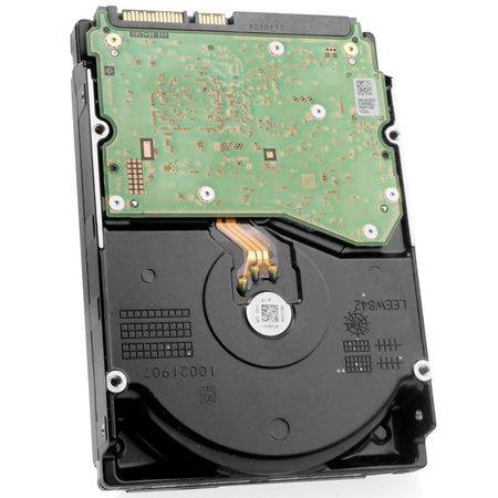 Western Digital Ultrastar DC HC530 HUH721414ALE6L4 0F31284 14TB 7.2K RPM SATA 6Gb/s 512e 3.5in Refurbished HDD, back angled view