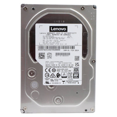 Lenovo/Western Digital Ultrastar DC HC300 WUS721010ALE604 0B42254 10TB 7.2K RPM SATA 6Gb/s 512e 3.5in Hard Drive, front view