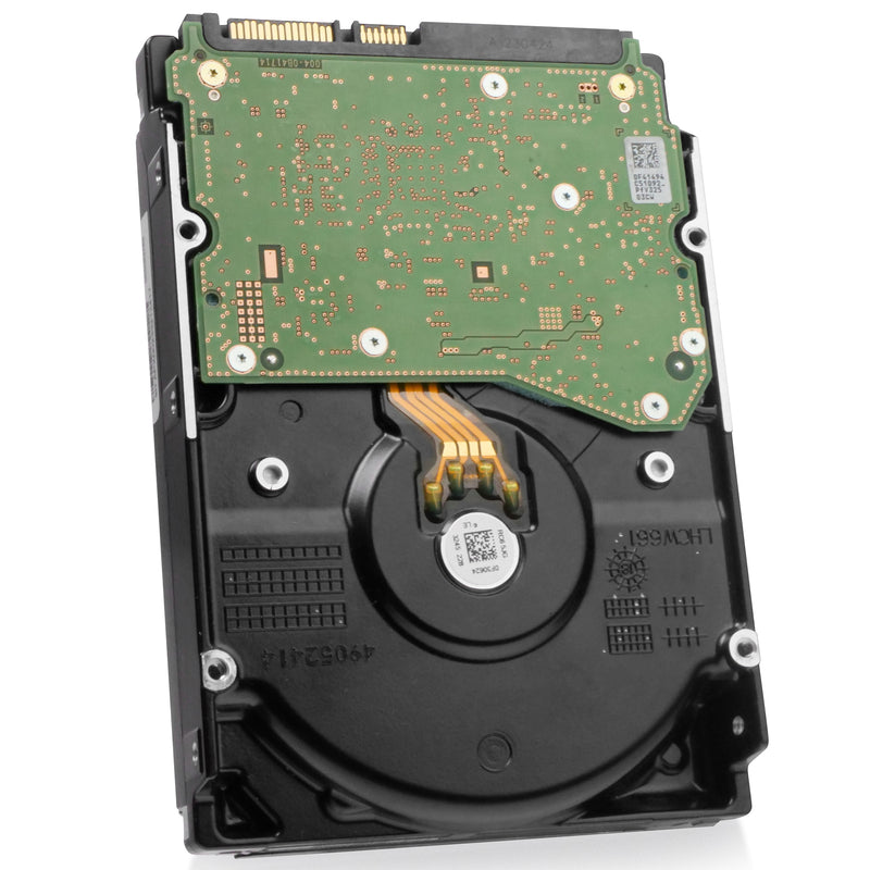 Dell/Western Digital Ultrastar DC HC520 HUH721212ALN600 0F29624 12TB 7.2K RPM SATA 6Gb/s 4Kn 3.5in Refurbished HDD, back angled view