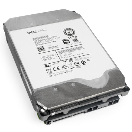 Dell/Western Digital Ultrastar DC HC510 HUH721010ALN600 0F27511 10TB 7.2K RPM SATA 6Gb/s 4Kn 3.5in Refurbished HDD, front angled view