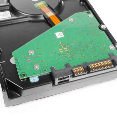 Dell/Seagate Exos 7E8 ST8000NM012A 8TB 7.2K RPM SATA 6Gb/s 512e 3.5in Refurbished HDD, back bottom connectors view