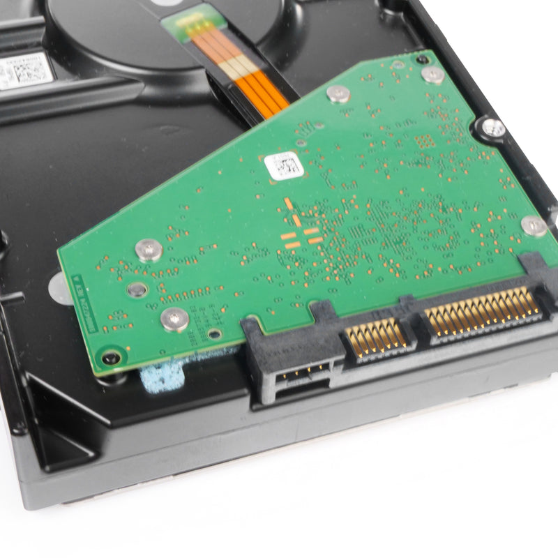 Dell/Seagate Exos 7E8 ST8000NM012A 8TB 7.2K RPM SATA 6Gb/s 512e 3.5in Refurbished HDD, back bottom connectors view